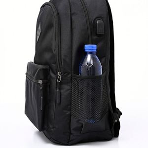 Sac à dos pour ordinateur portable homme personnalisé avec logo, en toile polyester, 15,6 pouces, antivol, pour étudiants et collégiens - Product Image 4