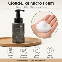 Savon liquide pour les mains Enroya Cloud Micro Foam Botanical Gentle CleanLock Pump 336ML pour hôtel, B&B, articles de toilette