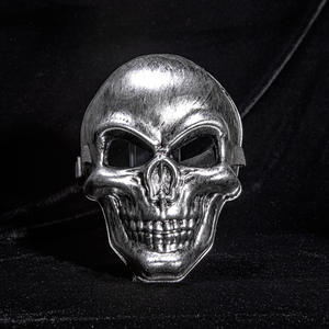 <span class=keywords><strong>Masque</strong></span> Crâne Fantôme <span class=keywords><strong>Blanc</strong></span> SKN06 <span class=keywords><strong>Masque</strong></span> <span class=keywords><strong>Horreur</strong></span> Halloween Or et Argent <span class=keywords><strong>Horreur</strong></span> Visage Souriant - Product Image 6