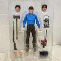 NECA 41971 The Evil Dead 40th Anniversary Ash Figurine articulée de 7 pouces Boîte couleur Unisexe 1/6 Prise US Film & TV Authentique