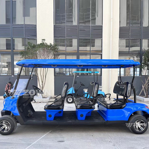 Voiturette de golf électrique ZOWN 3 places bleu/noir certifiée CE, véhicule polyvalent, sièges en cuir éponge de haute qualité, 30-50 km/h, 48V - Product Image 3