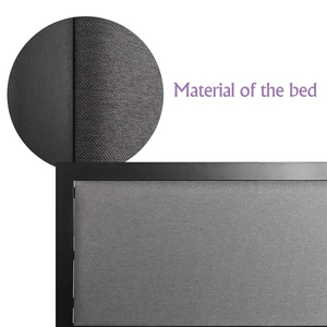 Cadre <span class=keywords><strong>de</strong></span> lit pliable en métal <span class=keywords><strong>de</strong></span> conception moderne Kainice, tube carré complet, tailles king et <span class=keywords><strong>queen</strong></span> pour les chambres d'hôtel - Product Image 2