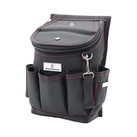 Sac à outils de construction pour électriciens et charpentiers, robuste, multi-poches, organisation, nylon imperméable, polyester, marteau, pinces, OEM