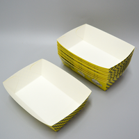 Boîte à frites en papier kraft écologique de qualité alimentaire personnalisée avec laminage mat et gaufrage pour la restauration rapide