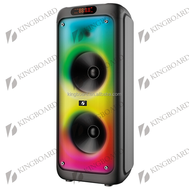 KTS Wireless Portable Outdoor Dj Party BT Speakers with TWS&FM&USB Double 10 Inch BTS-1387 Factory Price