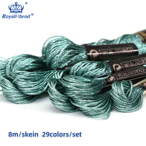 Bán Buôn 29-Màu Sắc R-Chủ Đề Kim Loại Thêu Cross Stitch 150D/2*<span class=keywords><strong>6</strong></span> Độ Kiên Trì Cao May Đan Tay Đan Crocheting Chủ Đề Mỗi - Product Image 3