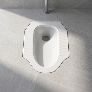 VIstaar-sartén sanitaria semitrampa para baño, baño blanco, para sentadillas, baño de Tailandia, Tailandia, Vietnam - Product Image 1