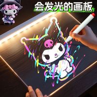 Tableau de Dessin Fluorescent Lumineux DIY, Tableau d'Affichage Acrylique Interactif, Tableau de Mémo Effaçable, Lumières de Nuit Décoratives