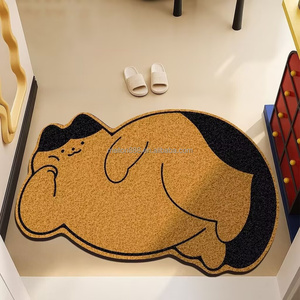 Custom Cartoon <strong>Kitty</strong> PVC Coil Door Mat Durable Non Slip Welcome <strong>Rug</strong> Indoor Outdoor Entrance Dirt Trapping Mat - Product Image 1