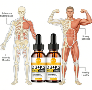 Complément Alimentaire Liquide <span class=keywords><strong>Vitamine</strong></span> D3 + K2, Favorise la Santé des Os, des Muscles et du Système Immunitaire, 50 ml, OEM, Étiquette Privée, Personnalisation Disponible - Product Image 4