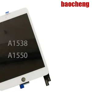 Suku cadang penggantian perakitan Panel kaca Digitizer layar sentuh, tampilan LCD baru untuk iPad mini 4 Mini4 A1538 A1550 100%