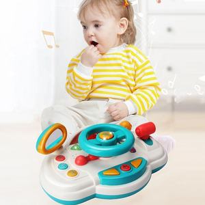 Jouets pour enfants jeu de conduite avec lumière et musique volant jouet centre d'activité pour bébés apprentissage précoce éducatif - Product Image 2