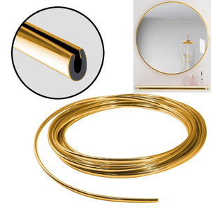 Banda de Borde de PVC Cromada en Oro y Plata para Decoración de Muebles y Sofás, Tira Decorativa con Pegamento, Accesorios para Muebles - Product Image 1