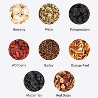 Thé de Ginseng Cinq Trésors de Haute Qualité, Mélange Herbal Maca Jujube, Thé Naturel pour la Santé, Thé en Vrac Brut