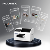 Impresora UV Automática PodNEX AI con Cabezal DX7, Formato A3/A5, Multicolor CMYK, para Carcasas de Plástico, Etiquetas para Mascotas, AirPods, Nueva, 2400 DPI