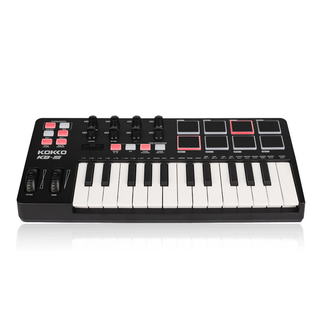 KOKKO KB-25 Battery Portable Mini 25-Key USB MIDI Digital Electronic Piano Digital Electronic Midi Pad Controller