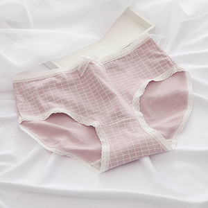 Nouvelle conception, culotte pour filles à pois, tricotée, à porter tous les jours, culotte en coton pour femmes, <span class=keywords><strong>taille</strong></span> mi-<span class=keywords><strong>haute</strong></span> - Product Image 5