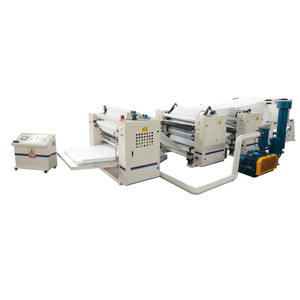 Máquina XinYun de 4L para fabricar toallas de papel de cocina <span class=keywords><strong>con</strong></span> laminación en V y pegamento, <span class=keywords><strong>con</strong></span> certificación CE en 3 líneas - Product Image 1