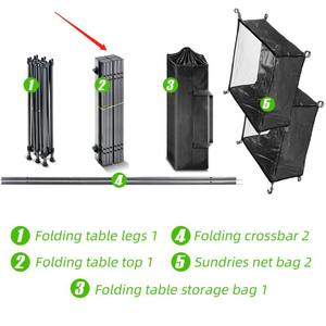 Chaise de camping pliable d'extérieur avec sac de transport, structure en acier portable, design pliable pour une utilisation en extérieur - Product Image 4