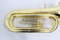 Professional Brass Instruments 3 Pistons Bb Tuba Gold Lacquer Tuba Musical Instruments
