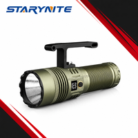 Lampe torche LED rechargeable 13500LM, étanche IP67, zoomable, portée 1000m, lampe de chasse tactique avec batterie 32000mAh, USB Type-C