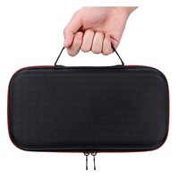 Sac de rangement portable antichoc et étanche en EVA rigide avec fermeture éclair pour accessoires de microphones doubles - Utilisation en extérieur et en voyage