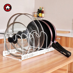 Cucina in metallo espandibile coperchio del vaso supporto Rack Pan Rack armadio organizzatore cucina organizzatore - Product Image 2