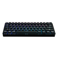 Keyboard Mekanik Berkualitas Baik, Portabel, Double Injection, Full Backlit, 61 Tombol, Nirkabel untuk PC, DK61