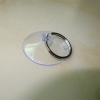 Umweltfreundlicher PVC-Spritzguss Vakuum-Starker Transparenter Saugnapf Kleiner Saugnapf mit Metallring OEM/ODM Anpassbar