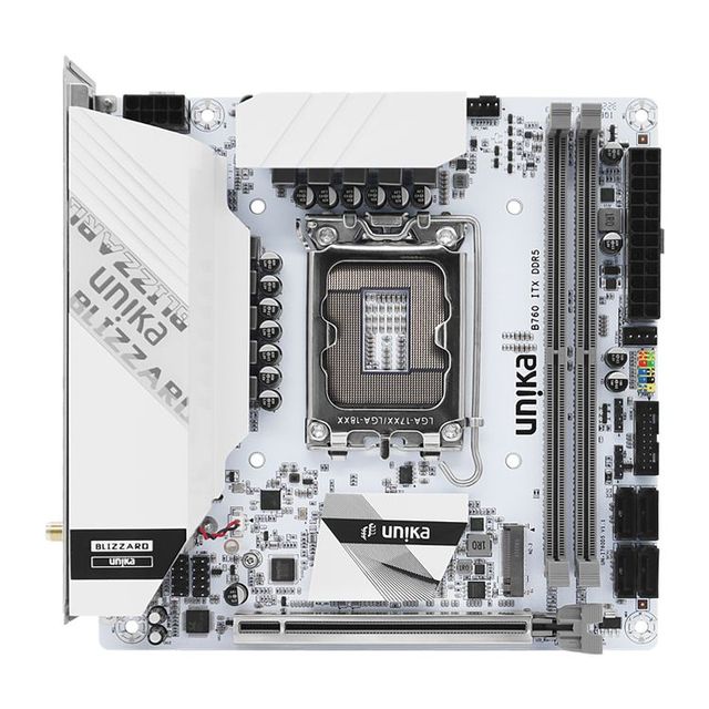 Excellent Quality UNIKA UN-B760 ITX DDR5 BLIZZARDS  Motherboard B760/LGA1700 Supports 12/13 Generation CPUs Factory Price