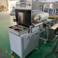 Machine de scellage semi-automatique pour barquettes alimentaires, film sous vide (VSP) pour viande, poisson et plats préparés