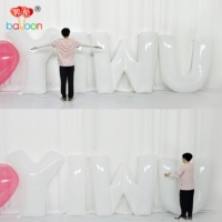 Ballon géant personnalisé en nylon PA de 2m avec lettres de nom de ville, pour festival, mariage, décoration extérieure