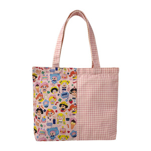 Nouveau sac fourre-tout en toile à fermeture éclair pour femme, grande capacité, style dessin animé, idéal pour étudiante, professeur ou navetteuse - Product Image 5