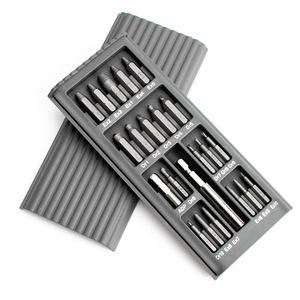 Juego de extractores de tornillos de acero S2, 22 piezas, extractor de tornillos rotos métricos, magnético, para roscado inverso - Product Image 1