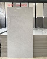 Carrelage en Porcelaine Céramique Luxe Gris Marbre 600x1200mm Poli Texture Pierre Résistant à l'Usure pour Sol Économique