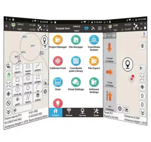GEO/FOIF/Unistrong/Stonex Surpad Software Compatible with Various Controllers