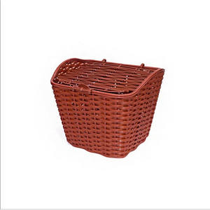 Bicycle Basket <b>Plastic</b> Handlebar Mount With Lid Black Waterproof Cycling Supply - Product Image 2