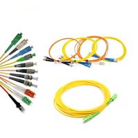 Cable de Conexión de Fibra Óptica G657 SC/APC de 3 mm y 2 Metros, SC APC a SC APC con Conector FC, para Redes FTTH y Tramos de 100 Pies