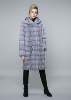 Meilleur manteau de fourrure de vison saphir doux de qualité européenne pour l'hiver manteau de vison blanc vintage pleine longueur