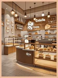 Vendita al dettaglio di <span class=keywords><strong>legno</strong></span> forno pane vetrina Hot Cake Store <span class=keywords><strong>infissi</strong></span> negozio di panetteria Custom Interior Design espositore da forno - Product Image 2