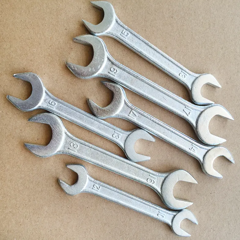 Double Open End Flat Wrench size 5.5 7 8 10 12 13 14 15 17 19 22 24mm Spanner Double Open End Spanner