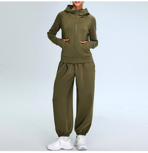 RUIQUWIN, abrigo con capucha y cremallera de alta calidad, pantalones deportivos informales, conjunto de ropa deportiva, ropa deportiva transpirable - Product Image 2