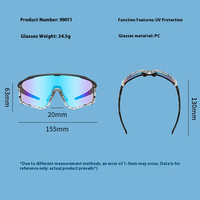 Lunettes de soleil ultralégères à vision large UV400, lunettes de cyclisme avec verres résistants aux rayures et monture sans bordure pour une utilisation en extérieur