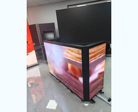 Écran de présentation interactif portable pliable à LED, podium mobile sur roulettes pour une utilisation en classe éducative