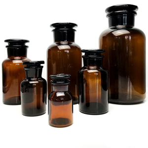 Cốc Thủy Tinh Trong Suốt Màu Hổ Phách Miệng Hẹp Chai Thuốc Thử Dược Liệu <span class=keywords><strong>30Ml</strong></span> 60Ml 125Ml 250Ml 500Ml 1000Ml - Product Image 5