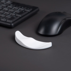 แผ่นรองข้อมือซิลิโคนตามหลักสรีรศาสตร์ บรรเทาอาการปวด แผ่นรองฝ่ามือสำหรับเลื่อนเมาส์ รองรับฝ่ามืออย่างสบาย - Product Image 2