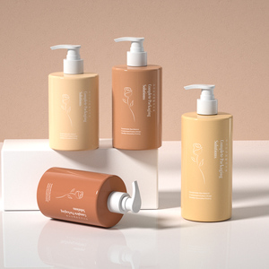 Tùy Chỉnh 350Ml 400Ml 500Ml Hình Trụ Nhựa Lotion Bơm Chai Rỗng 24/410 Pet Chai Nhựa Cho Mỹ Phẩm Bao Bì - Product Image 1