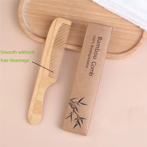 Pettine naturale Paddle districante spazzola per capelli per donne uomini e bambini massaggio cuoio capelluto in legno pettine - Product Image 6