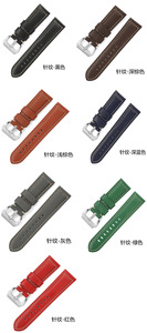 Correa de <span class=keywords><strong>reloj</strong></span> de correa de cuero de vaca de lujo hecha a mano para hombres y mujeres 26mm 24mm 22mm 20mm <span class=keywords><strong>pulsera</strong></span> ajustable - Product Image 2