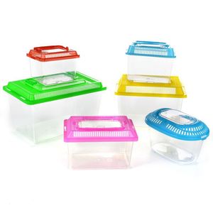 Mini Acquario in Plastica Trasparente <span class=keywords><strong>per</strong></span> Animali Domestici, Vaschetta Quadrata <span class=keywords><strong>per</strong></span> Meduse, Pesci Rossi e <span class=keywords><strong>Tartarughe</strong></span> - Product Image 1